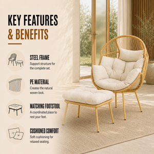 Home Republic Monaco Chair And Stool Set