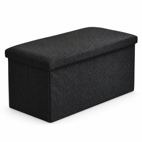 Home Republic Foldable Boucle Storage Ottoman