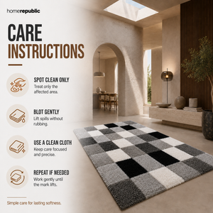 Home Republic Manhattan Blocks Rug Long Pile