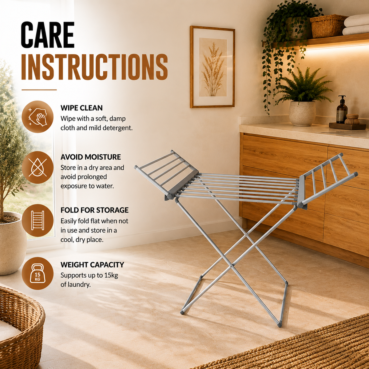 Home Republic Winged Foldable Heated Air Dryer