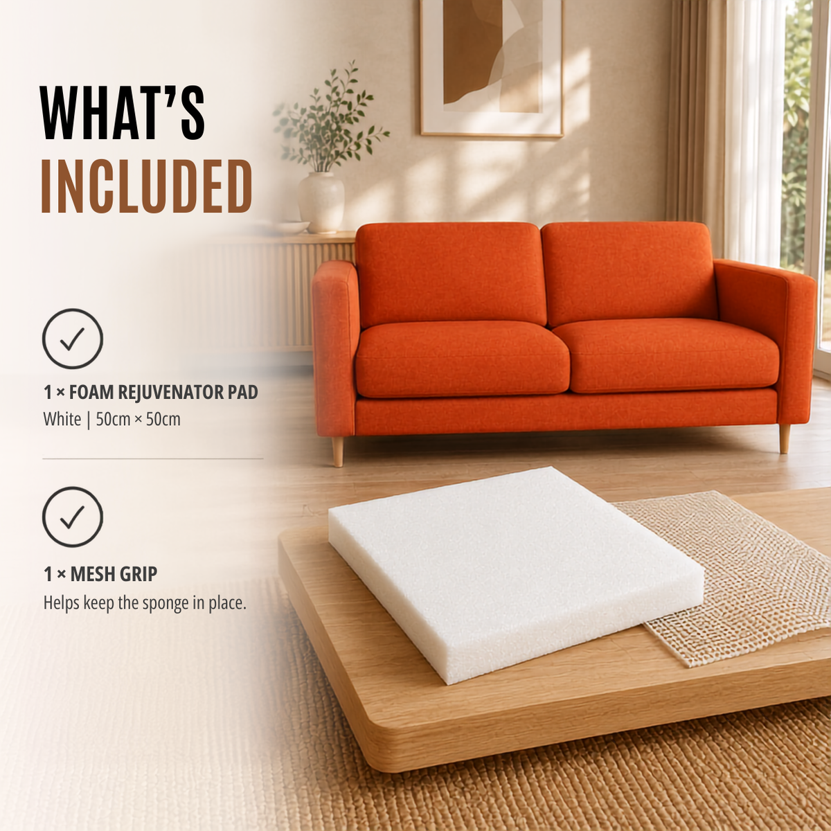 Home Republic Sofa Foam Rejuvenator Pad