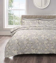 Velosso Cherry Blossom Printed Quilted Bedspread Set