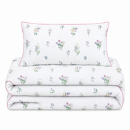 Florelle Botanical Printed Floral Duvet Cover and Pillowcase Set