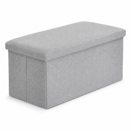 Home Republic Foldable Boucle Storage Ottoman