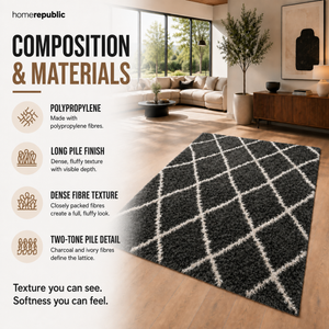 Home Republic Linhas Fluffy Rug Long Pile