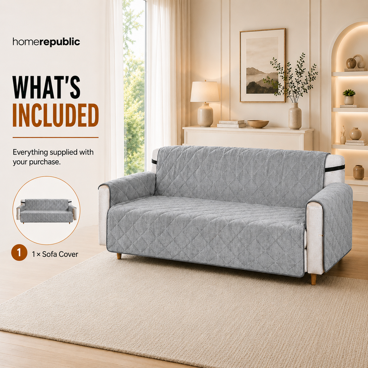 Home Republic Teddy Sofa Protector