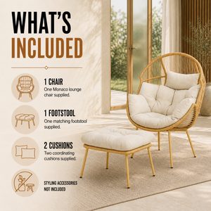 Home Republic Monaco Chair And Stool Set