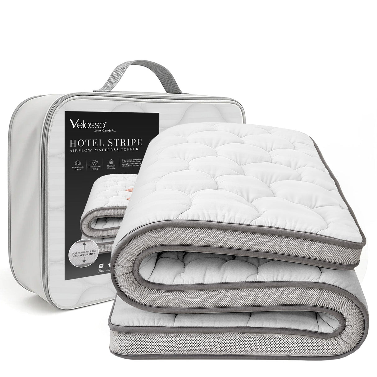 Velosso Hotel Airflow Mattress Topper