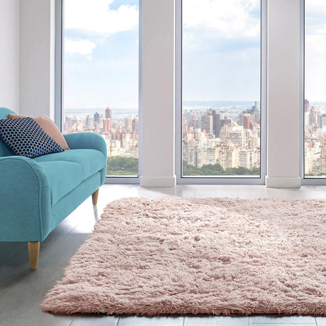 Home Republic Alaska Sponge Back Foldable Rug Long Pile