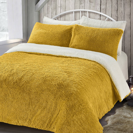 Velosso Alaska Faux Fur Duvet Cover & Pillowcase Set