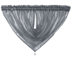 Intimates Alessandria Sparkly Sheer Curtain Swag