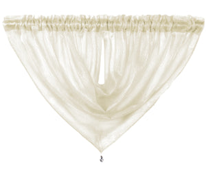 Intimates Alessandria Sparkly Sheer Curtain Swag
