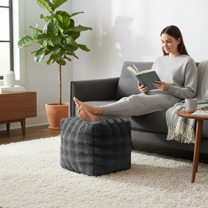 Sweet Dreams Alpine Bubble Faux Fur Bean Bag