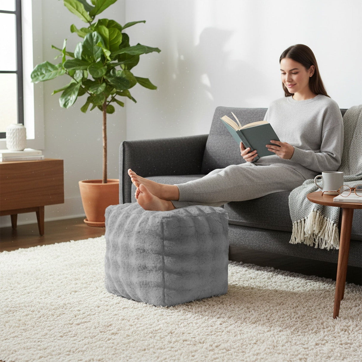 Sweet Dreams Alpine Bubble Faux Fur Bean Bag
