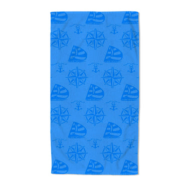 Anchor Embossed Jacquard Beach Towel