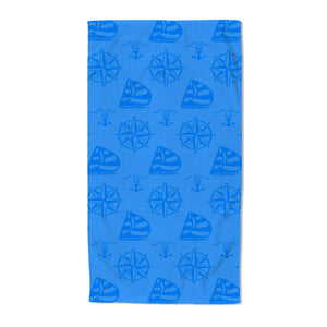 Velosso Anchor Embossed Jacquard Beach Towel
