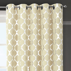 Velosso Arabesque Blackout Ring Top Curtains