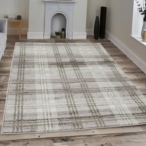 Home Republic Tartan Check Rug Low Pile