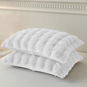 Sweet Dreams Bubble Faux Rabbit Pillowcase Pair