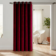 Velosso Luna Velvet Ring Top Door Curtain
