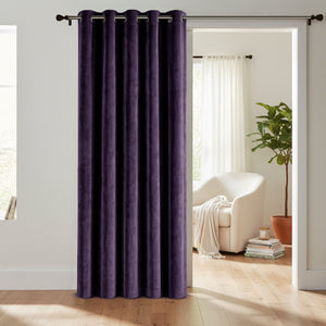 Velosso Luna Velvet Ring Top Door Curtain