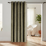Velosso Luna Velvet Ring Top Door Curtain
