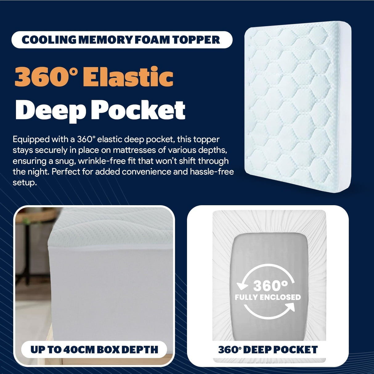 Home Republic Cooling Mattress Topper
