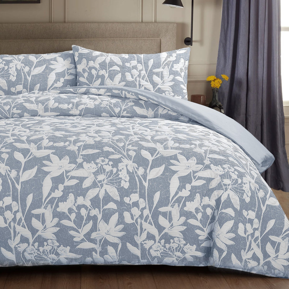 Sweet Dreams Ashbury Jacquard Duvet Cover and Pillowase Set