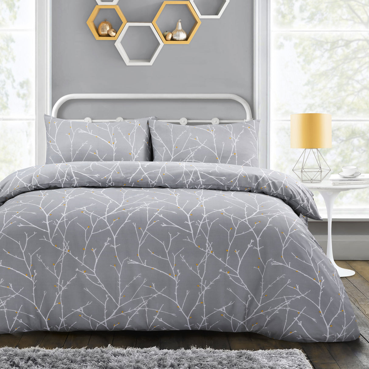 Velosso Autumn Branches Duvet Cover & Pillowcase Set
