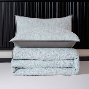 Velosso Ayda Jacquard Floral Quilted Bedspread Set