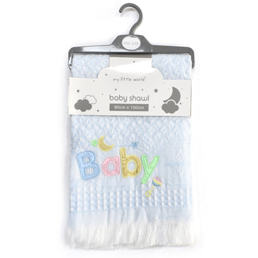 Nursery Baby Embroidered Shawl