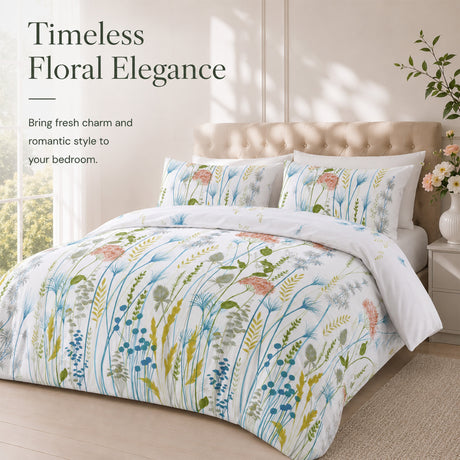 Florelle Bloomfield Wild Meadow Duvet Cover and Pillowcase Set