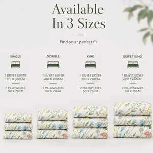 Florelle Bloomfield Wild Meadow Duvet Cover and Pillowcase Set
