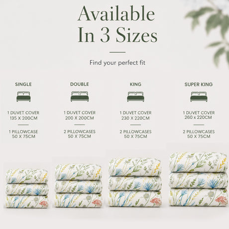 Florelle Bloomfield Wild Meadow Duvet Cover and Pillowcase Set