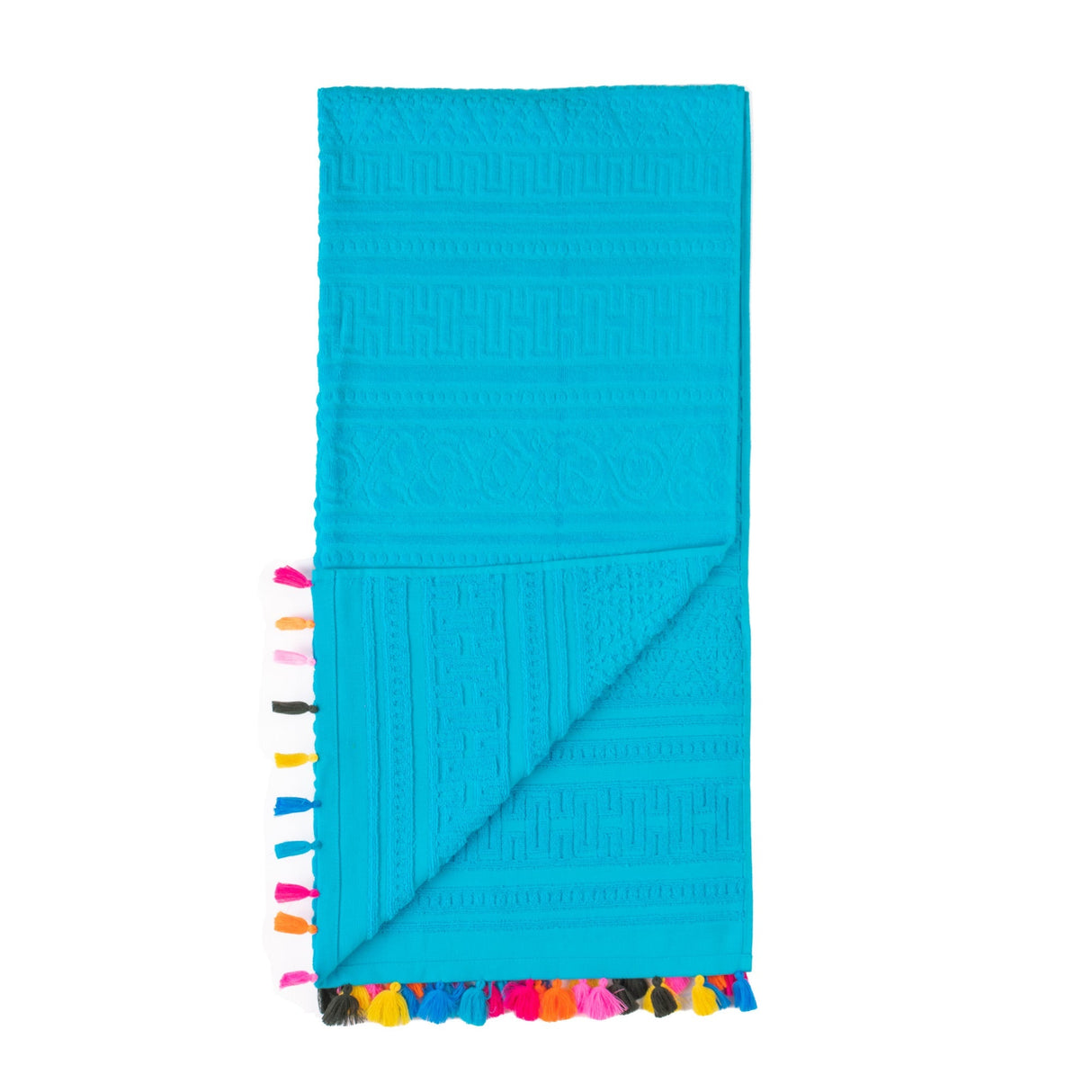 Velosso Velour Tassle Beach Towel