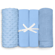 My Little World Moses Basket 2 Sheets and 2 Blankets 4pc Starter Set