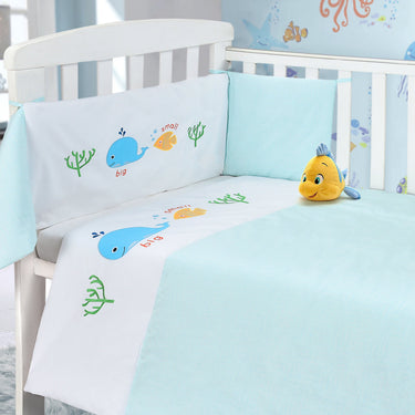 Whale Cot Bumper and Cover Set