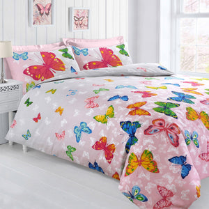 Velosso Butterfly Flutter Duvet Cover & Pillowcase Set