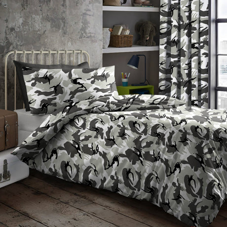 Velosso Camouflage Duvet Cover & Pillowcase Set