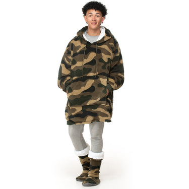 Camouflage Oversized Hoodie Blanket