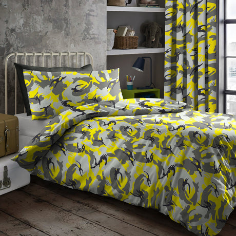Velosso Camouflage Duvet Cover & Pillowcase Set