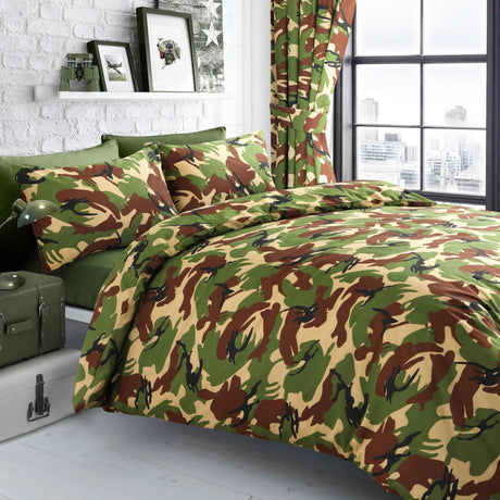 Velosso Camouflage Duvet Cover & Pillowcase Set