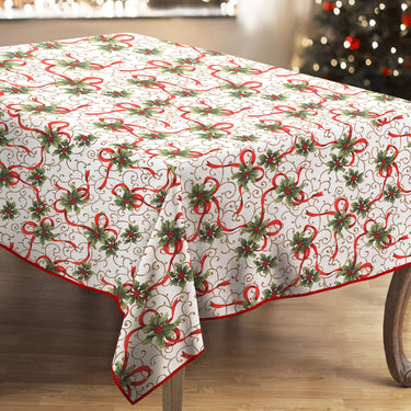 Christmas Bows Tablecloth
