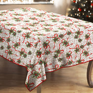 Kitchen Trends Christmas Bows Tablecloth
