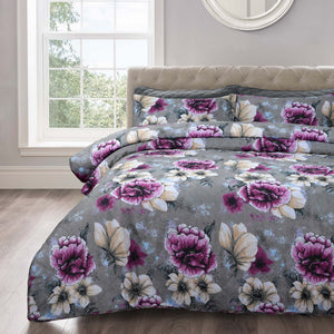 Velosso Casia Floral Printed Quilted Bedspread Set