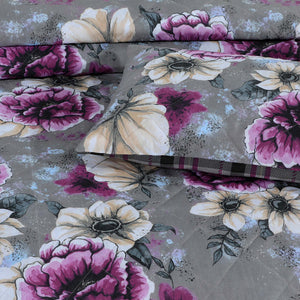 Velosso Casia Floral Printed Quilted Bedspread Set