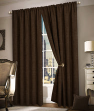 Intimates Plain Chenille Pencil Pleat Curtains
