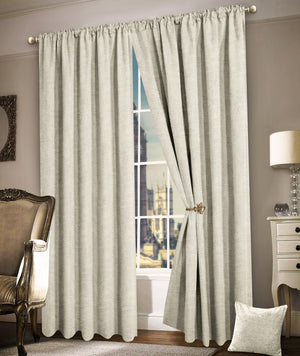 Intimates Plain Chenille Pencil Pleat Curtains