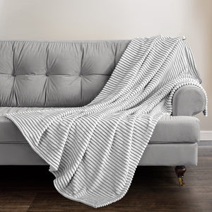 Velosso Corduroy Back Printed Throw Blanket