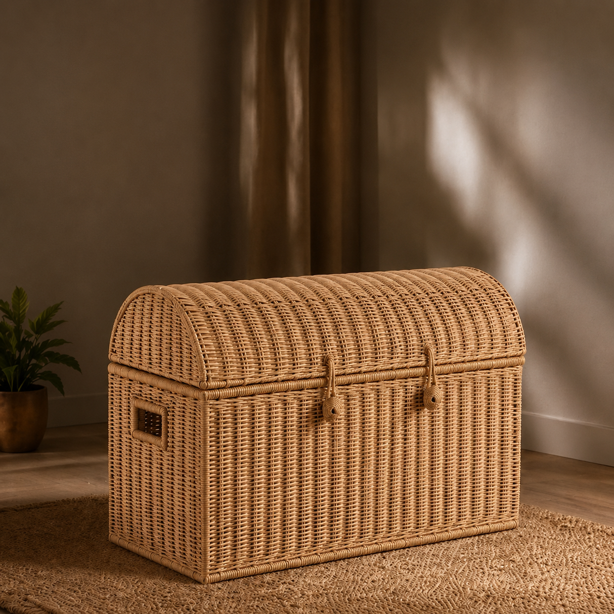 Home Republic Wicker Storage Chest